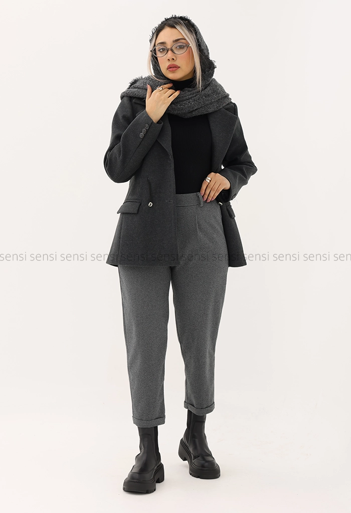 شلوار فوتر کج راه پشت کش کد1004946